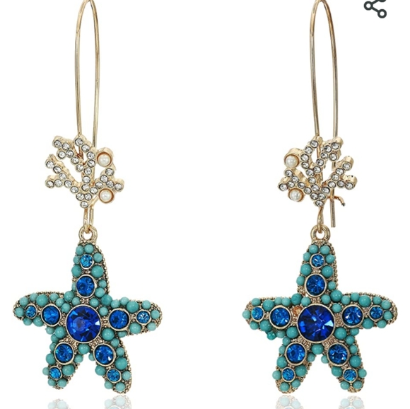 Betsey Johnson Jewelry - Betsey Johnson Starfish Earrings